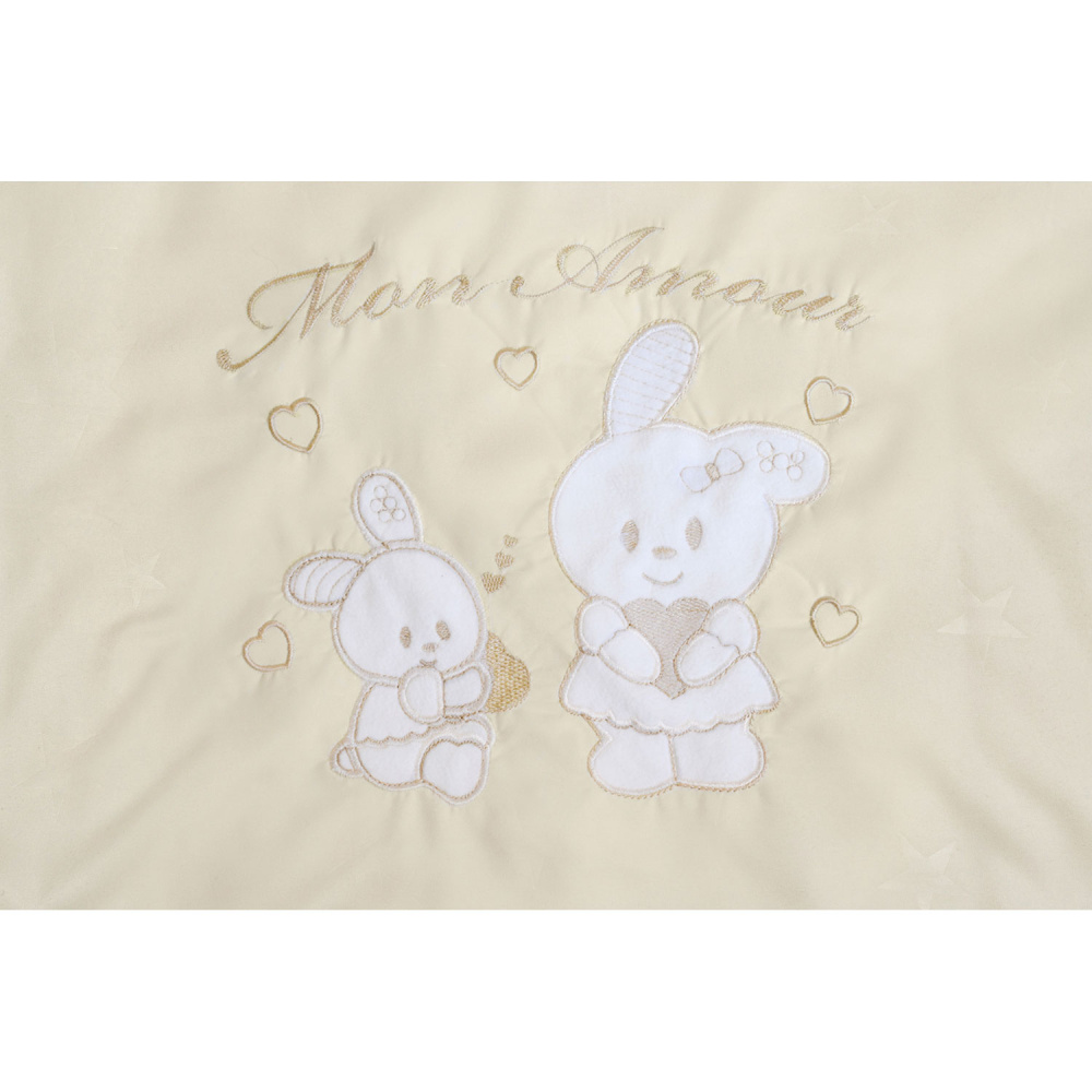Комплект в колыбель Kids Fashion - Bunny mon Amour для колыбели Simplicity (6 предметов)